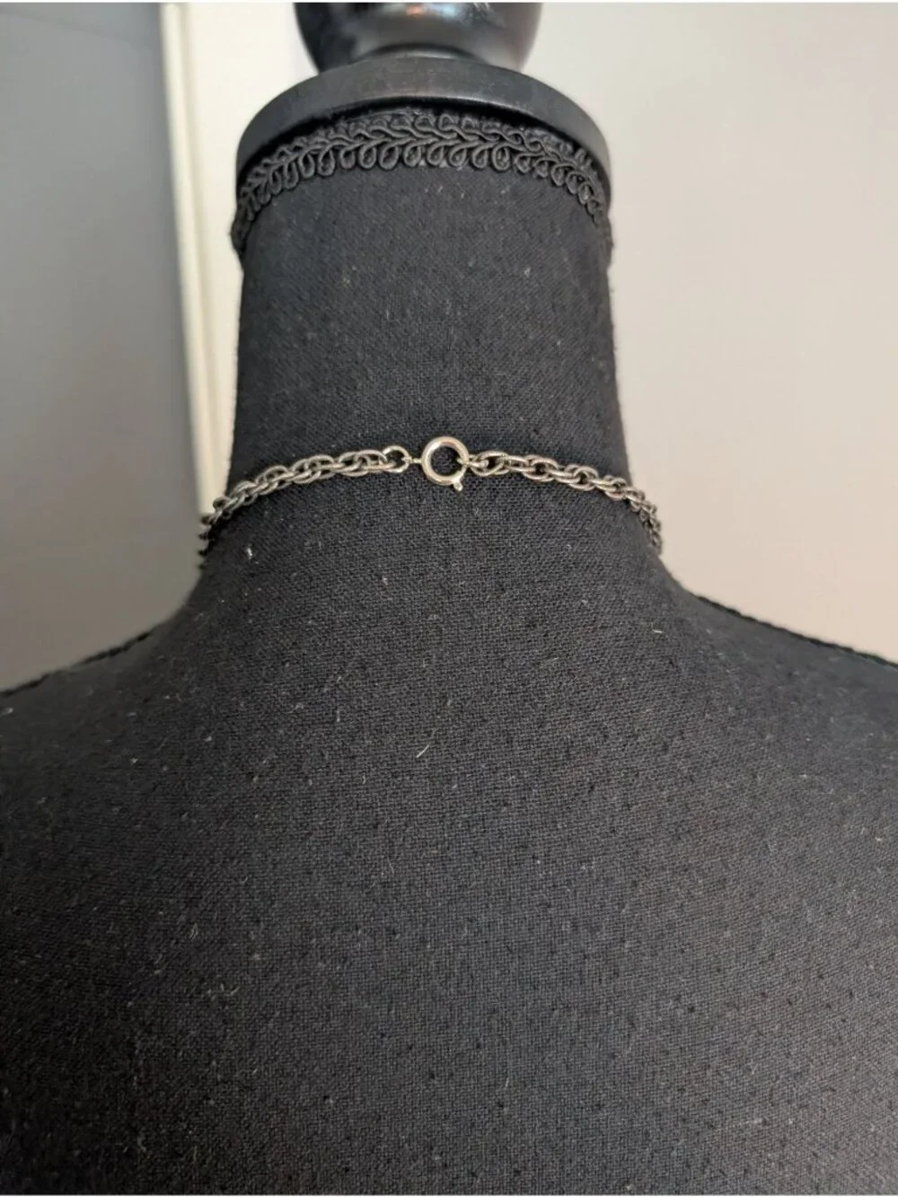 Vintage Silver-Tone Filigree Pendant Necklace With‎ Faux Turquoise Stones